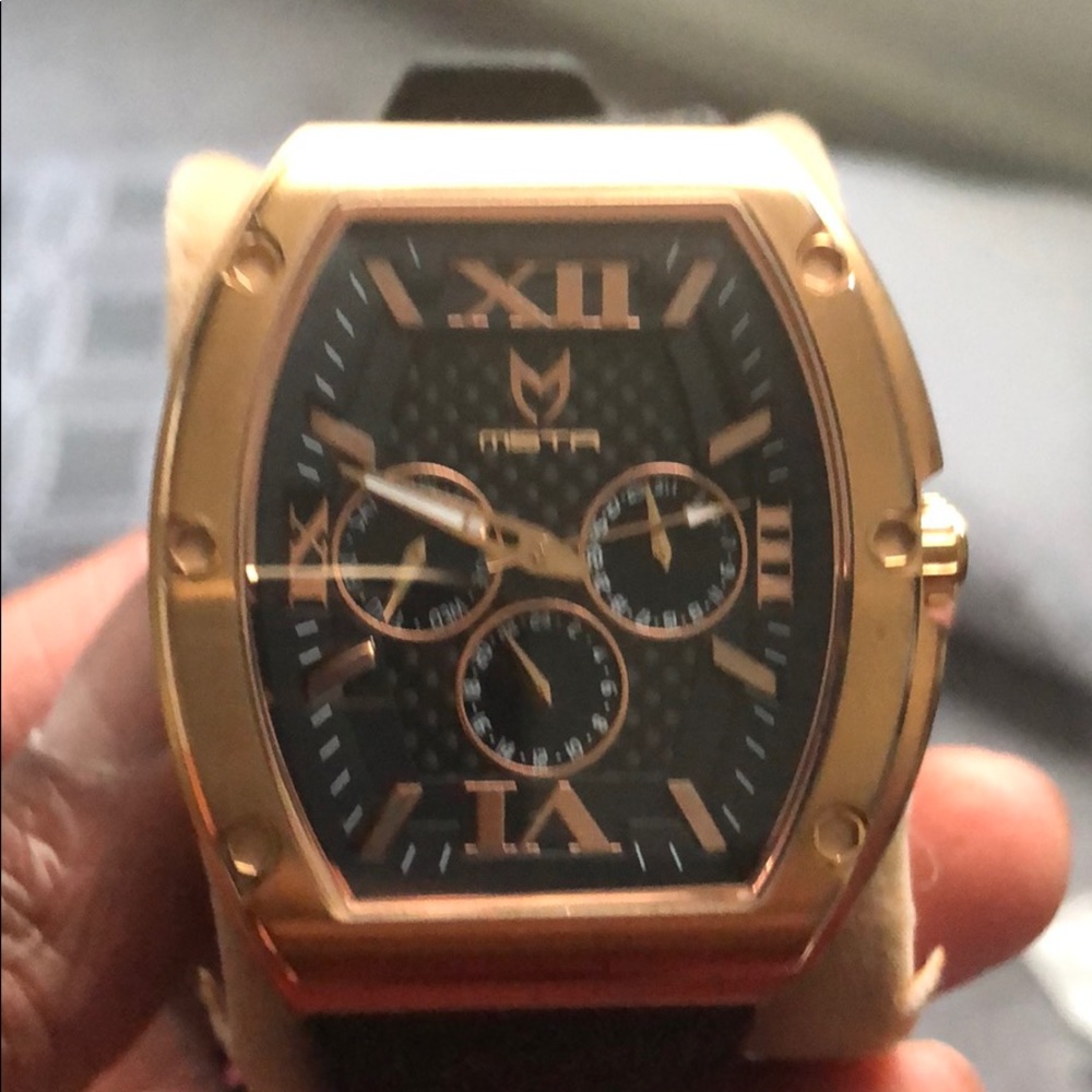 Meister Watch: Major - Rose Gold & Black -
